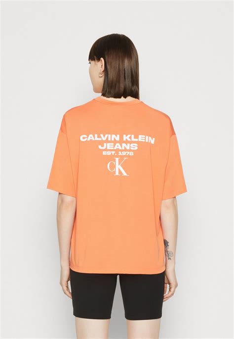 Calvin Klein Jeans T Shirt Z Nadrukiem Zalandopl