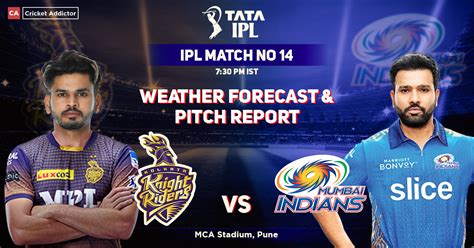 Kkr Vs Mi Weather Forecast And Pitch Report Of Mca Stadium In Pune