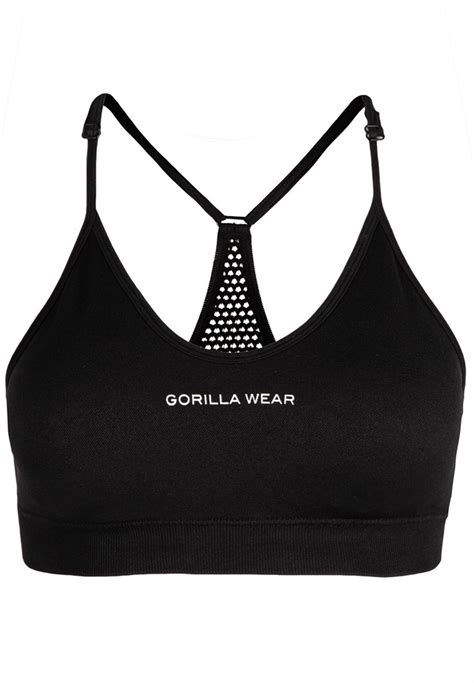 Quincy Seamless Sports Bra Black Gorilla Wear