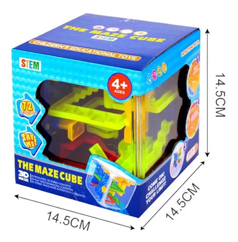 3d Cubo Quebra cabeça Labirinto Bola Brinquedo Divertido Jog