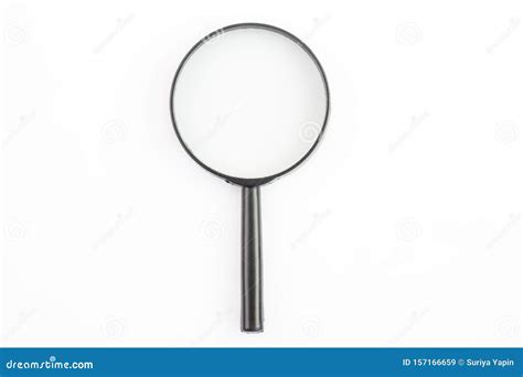 Magnifying Glass Isolated On White Background Stock Image Image Of