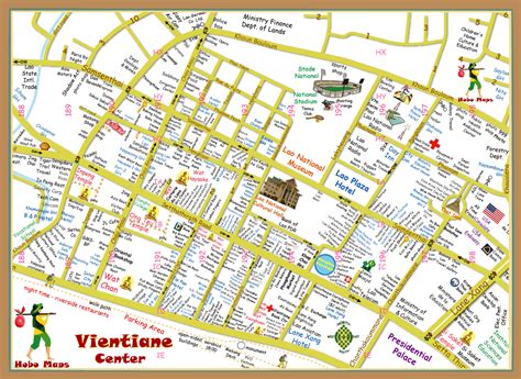 Vientiane Map Map Vientiane Museum Hotel