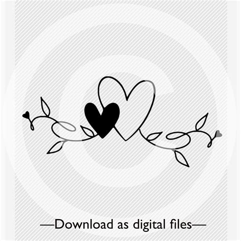 Buy Heart Flourish Svg Vector File Online In India Etsy