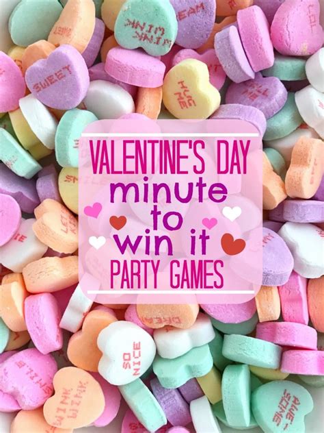 Valentine S Day Minute To Win It Games Valentine S Day Party Games Valentine Party Game