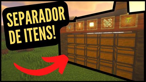 Como Fazer Separador De Itens No Minecraft E Tutorial Java