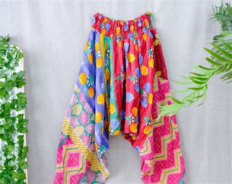 Kantha Boho Harem Pants Baggy Pants Hippie Trousers Aladdin Pants