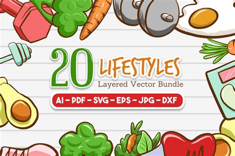 Lifestyle Svg Vector Set Graphic By Euphoria Design Creative Fabrica