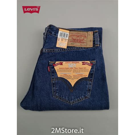 LEVI'S 501 LEVIS Original Fit 501.01.14 blue classic denim Straight Leg ...