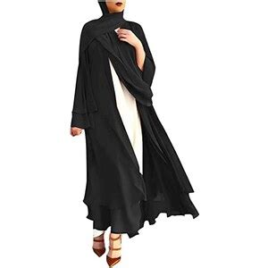 Lingyu Abito Maxi Da Donna Musulmano Abaya Manica Lunga Jilbab Abaya