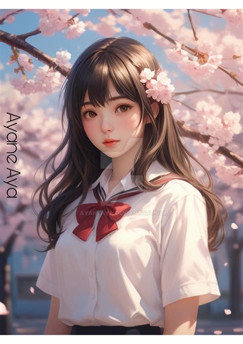 Cherry Blossom Girl By Ayaneaya On Deviantart