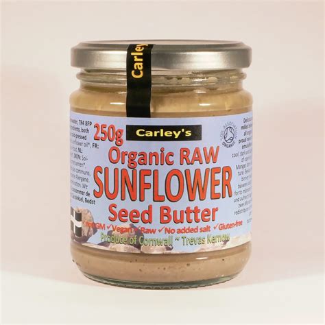 Organic Raw Sunflower Seed Butter Carleys Organic