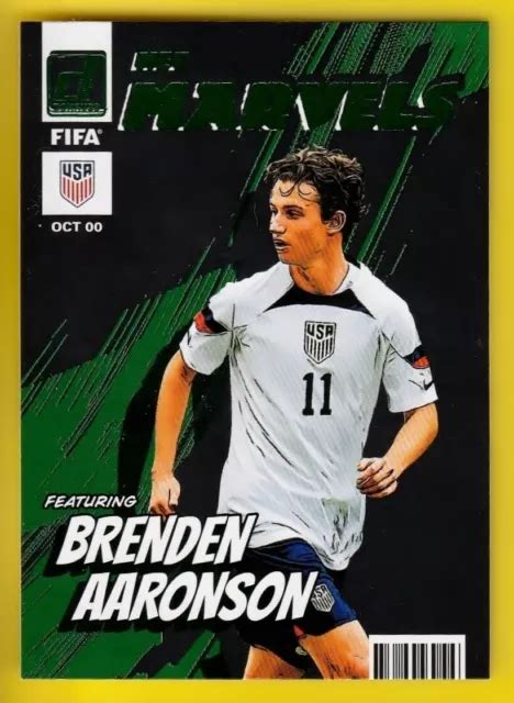 Donruss Soccer Marvels Brenden Aaronson Vert Tats Unis Eur