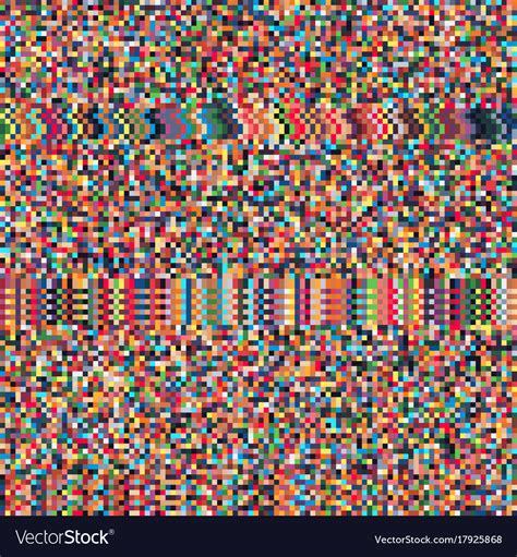 Pixel art glitch abstract background Royalty Free Vector