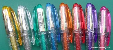 Craft Product Review – Signo Gel Pens by Uni-ball – Sparkling Colours – Tin Teddy