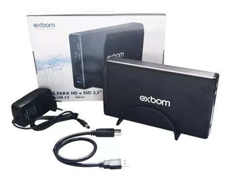 Case Fonte Para Ssd E Hd Sata Usb Exbom Mercadolivre