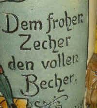 Translation Dem Frohen Zecher Den Vollen Becher