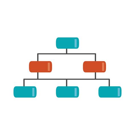 An Lisis De Datos Organigrama Corporativo Icono Plano Vector