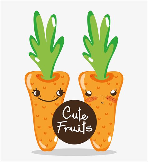 Cute Carrots Cartoons 624761 Vector Art At Vecteezy