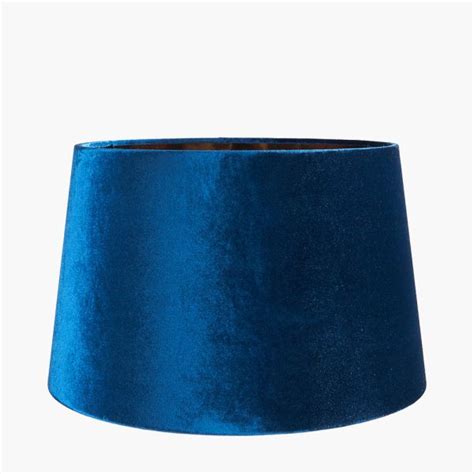 Aida 30cm Sapphire Velvet Tapered Cylinder Shade Zurleys