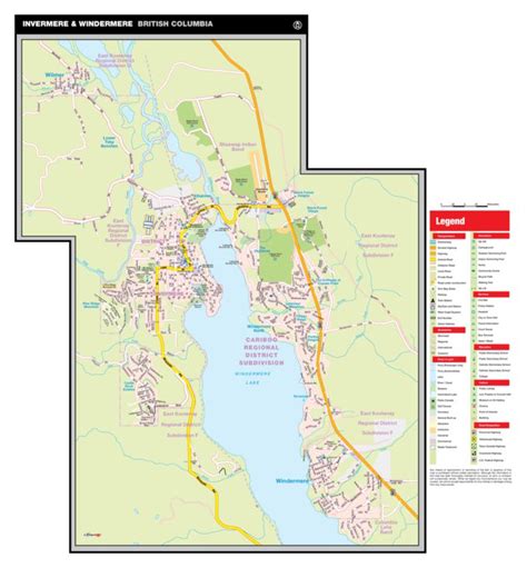 Invermere And Windermere Bc Map By Mapmobility Corp Avenza Maps