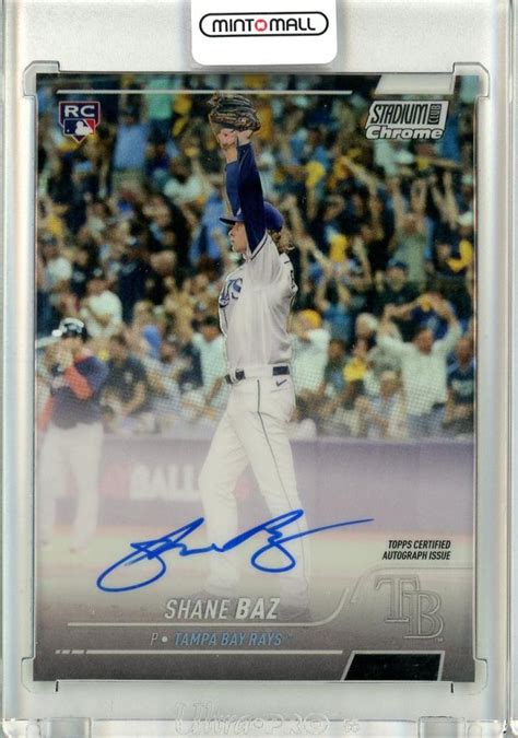 Mint Topps Stadium Club Chrome Shane Baz Rookie