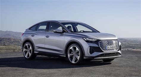 Audi Q Sportback E Tron Color Florett Silver Front Three