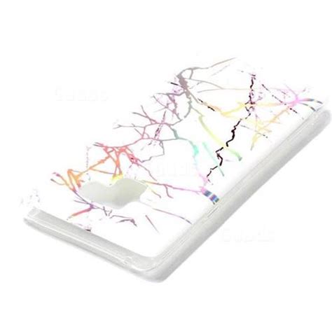 Color White Marble Pattern Bright Color Laser Soft Tpu Case For Samsung