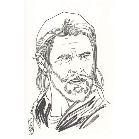 Thor | Marvel Comics - Signed ORIGINAL Drawing by Tom Hodges (1/1 ...