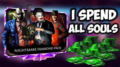 Nightmare Diamond Pack Huge Opening Spend Lot Of Souls For Diamond