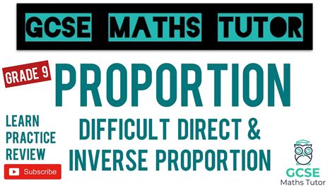 The 5 Hardest Direct And Inverse Proportion Exam Style Questions Gcse