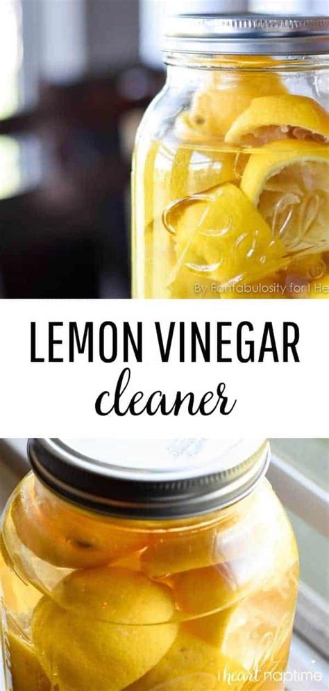 Homemade Lemon Vinegar Cleaner I Heart Naptime