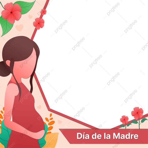 Moldura Dia De La Madre Twibbon Com Ilustração De Mãe Grávida Png Dia De La Madre Twibbon