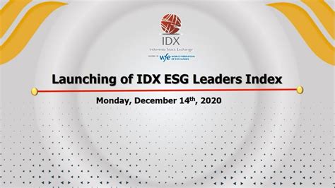 Webinar Indeks IDX ESG Leaders YouTube