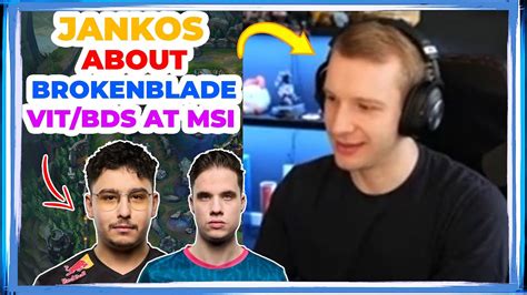 Jankos About G2 BrokenBlade VITALITY And BDS At MSI 2023 YouTube