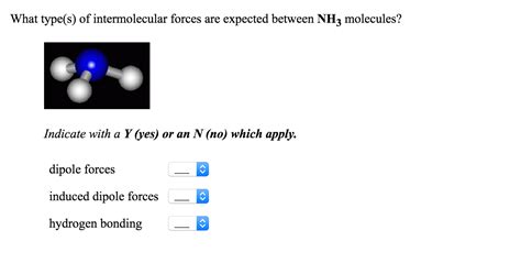 Solved What Type S Of Intermolecular Forces Are Expected Chegg