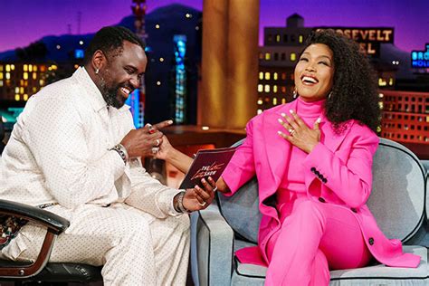 Angela Bassett Pops In Pink Suit And Platform Pumps On ‘james Corden Footwear News