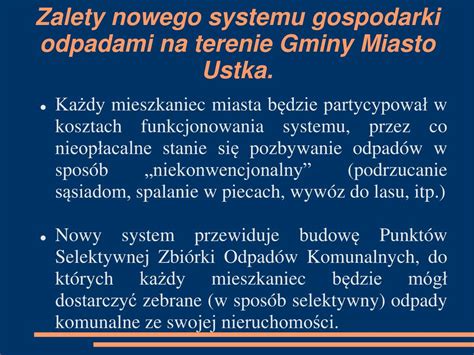 Ppt Nowy System Gospodarki Odpadami Komunalnymi Na Terenie Gminy