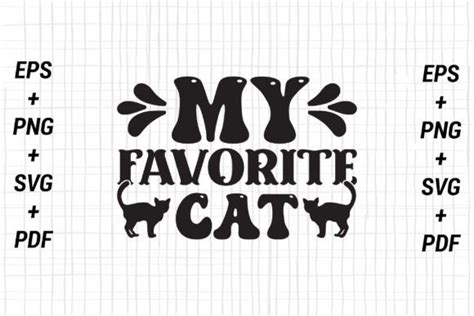 My Favorite Cat Design Graphic By Graphictbd · Creative Fabrica