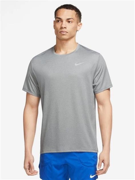 Nike Run Miler T Shirt Grey Uk