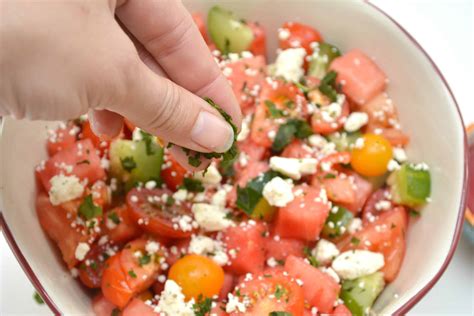 Tomato And Watermelon Salad Sweet Peas Kitchen