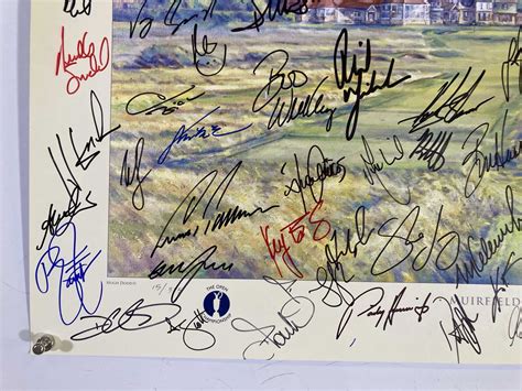 Lot 41 Gold Memorabilia Limited Edition Muirfield