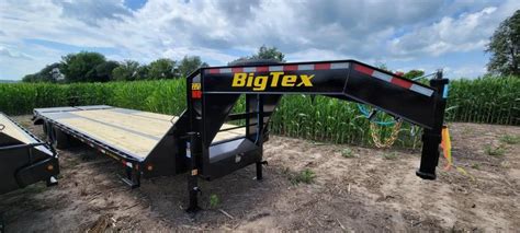 Big Tex Trailers Gn Flatbed Gooseneck Trailer With Mega