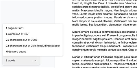 Comment V Rifier Le Nombre De Mots Sur Google Docs