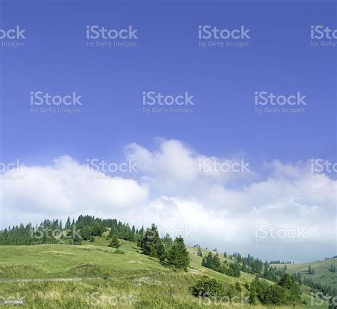 Mountain Scene Stock Photo - Download Image Now - Backgrounds, Blue, Cloud - Sky - iStock