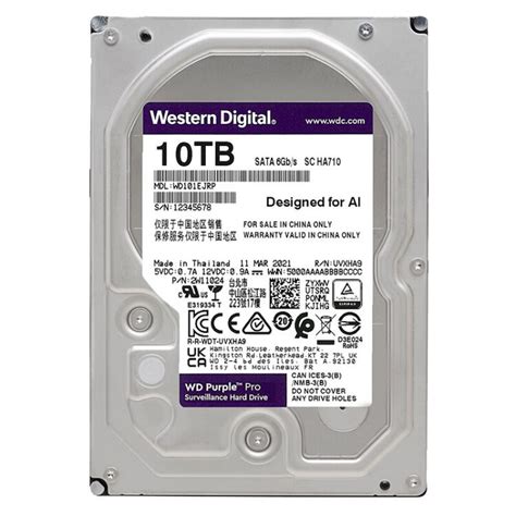 西部数据（wd） 紫盘pro Sata6gbs 7200转256m监控硬盘 紫盘pro 10t Wd101ejrp【图片 价格 品牌 评论】 京东