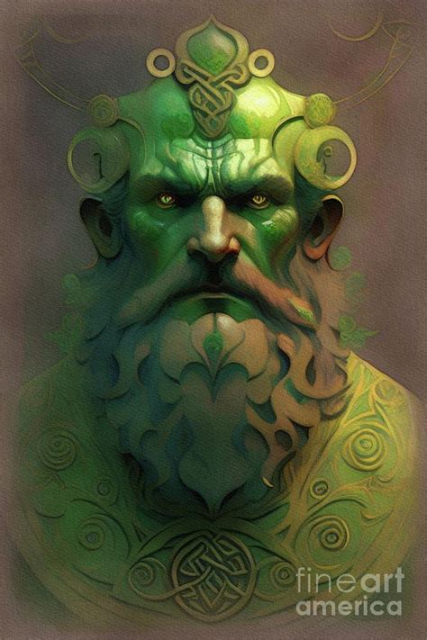 The Green Man Painting By Sarah Kirk Fine Art America