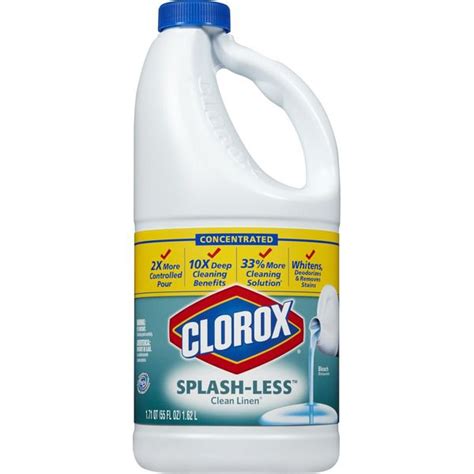 Clorox Splash Less Bleach Clean Linen Scent 55 Ounces Outerbanksgroceries Get Go Grocer