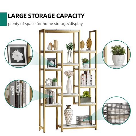 Mua Yitahome Tier Gold Bookshelf Tall Modern Free Standing