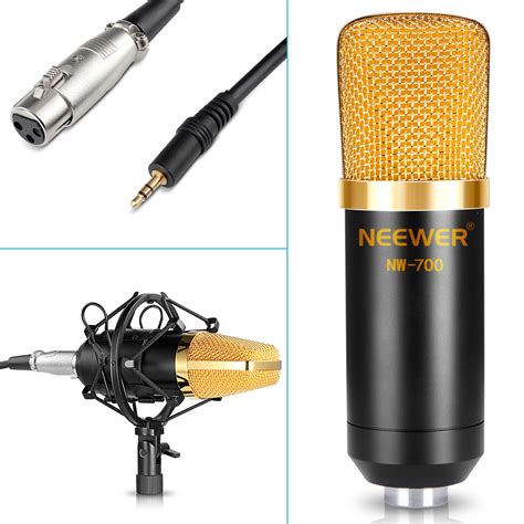 NEEWER NW 700 Studio Broadcasting Recording Condenser Mic Kit 3 5mm EBay