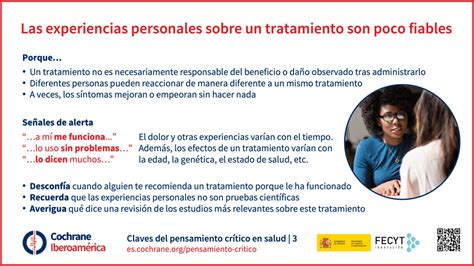 Las Experiencias Personales Sobre Un Tratamiento Son Poco Fiables